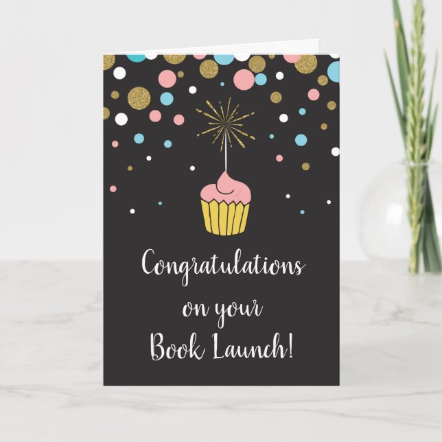Congratulations on Your Book Launch Card (Front)