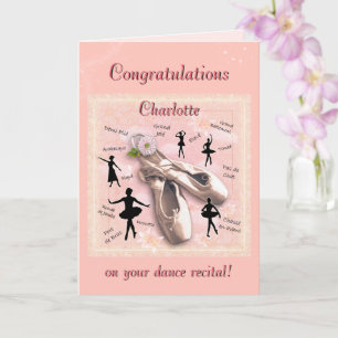 Congratulations on your Dance Recital  Card