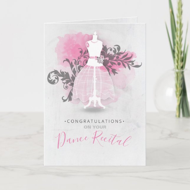 Congratulations on your Dance Recital Card (Front)