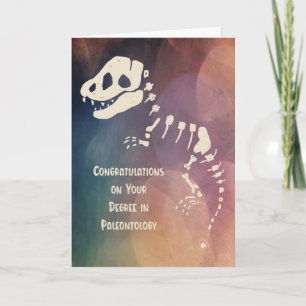 Congratulations on Your Degree in Paleontology Card
