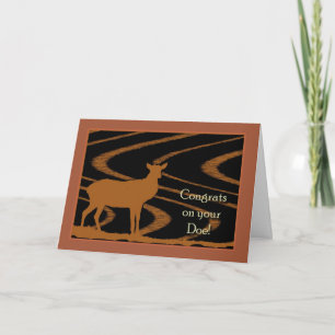 Congratulations on Your Doe, Deer Hunting Card