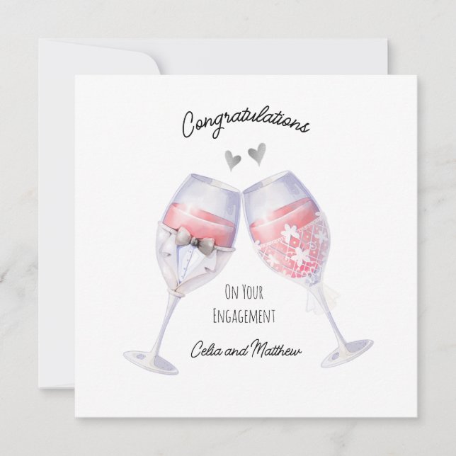  Congratulations On Your Engagement Card  (Front)