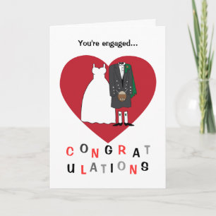 Congratulations on your engagement Scottish Card