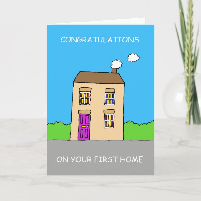 Congratulations on Your First Home Card (Front)