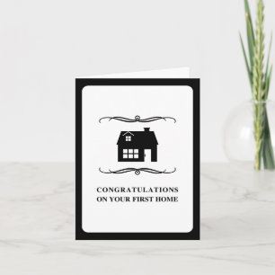 congratulations on your first home : mod home card
