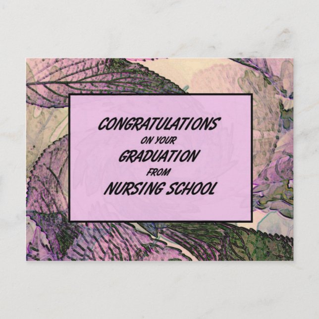 Congratulations On Your Graduation From Nursing Sc Postcard (Front)