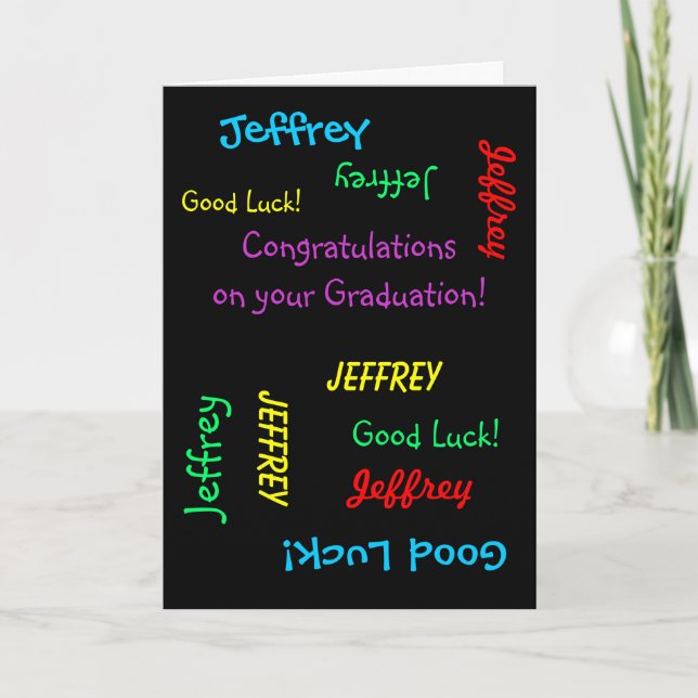 Congratulations on your Graduation, Greeting Card (Front)