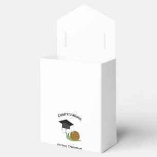 Congratulations on Your Graduation Snail Favour Box