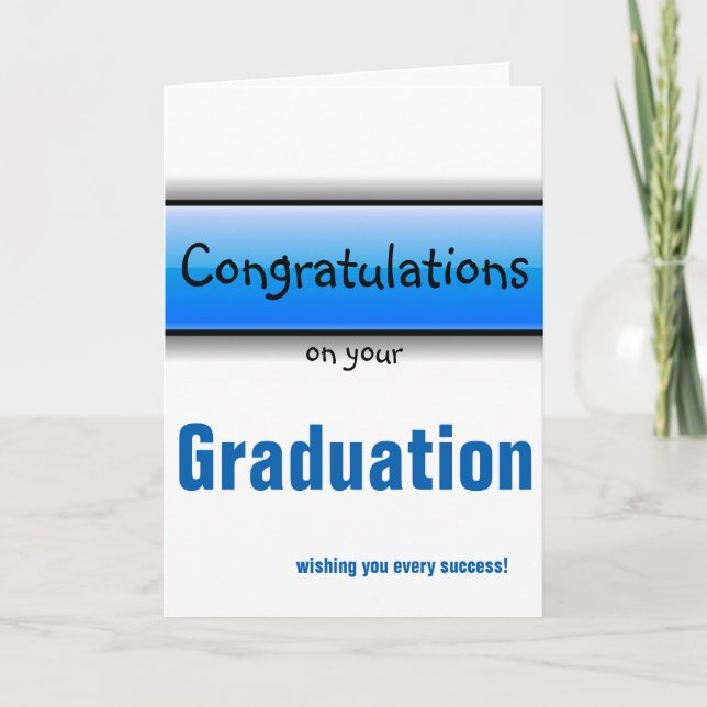 Congratulations on your graduation wishing you card (Front)