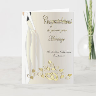 Congratulations on your Marriage Card