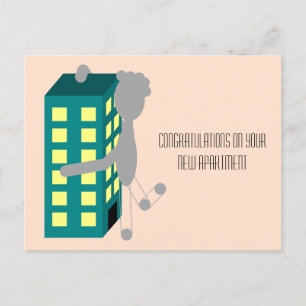 Congratulations on Your New Apartment - Nod Notes Postcard