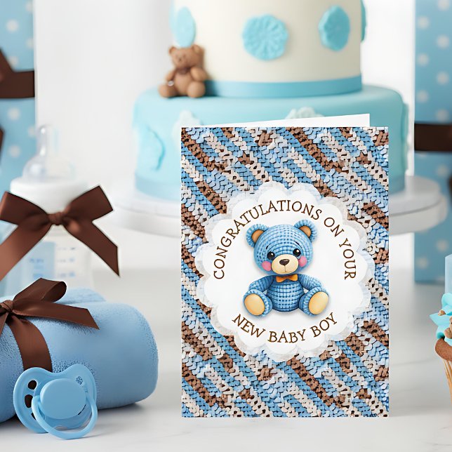 Congratulations on your New Baby Boy Card (Creator Uploaded)