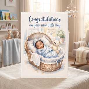 Congratulations on your New Baby Boy Card