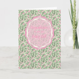 Congratulations on Your New Baby Girl Card