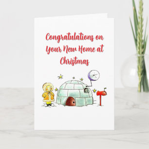 Congratulations on Your New Home at Christmas Card