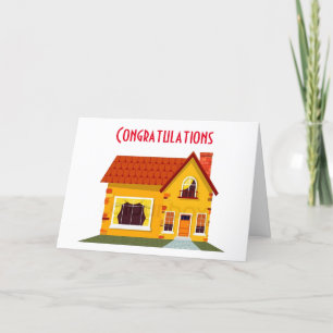 "CONGRATULATIONS" ON YOUR "NEW HOME" CARD