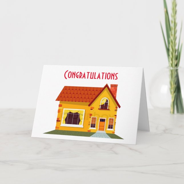 "CONGRATULATIONS" ON YOUR "NEW HOME" CARD (Front)