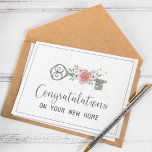 Congratulations on Your New Home Card<br><div class="desc">Congratulations on your new home!

Designed with realtors in mind. 

Easily customize the text on the inside of card and add your logo with just a few clicks.</div>