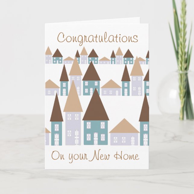 Congratulations on your new home card (Front)