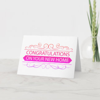 Congratulations On Your New Home Greeting Card