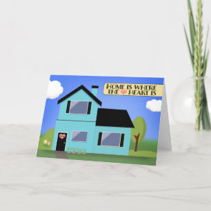 Congratulations on Your New Home Little Blue House Holiday Card