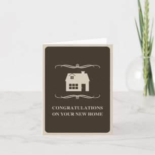 congratulations on your new home : mod home card