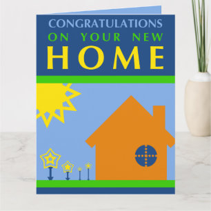congratulations on your new home (mod shapes) card