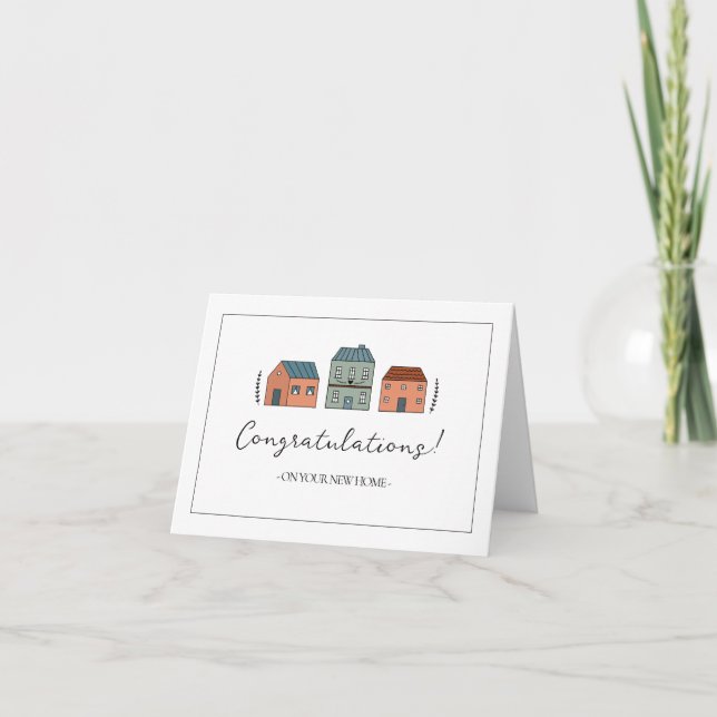 Congratulations on Your New Home Note Card (Front)