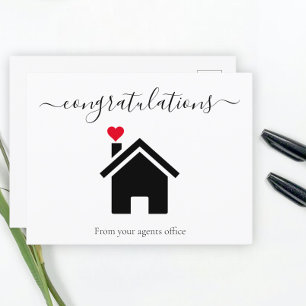 Congratulations on your new home postcard