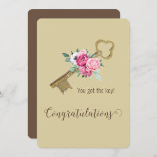 Congratulations on Your New Home Realtor Clients  Card