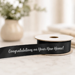 Congratulations on Your New Home Satin Ribbon
