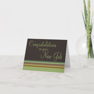 Congratulations on your New Job Card