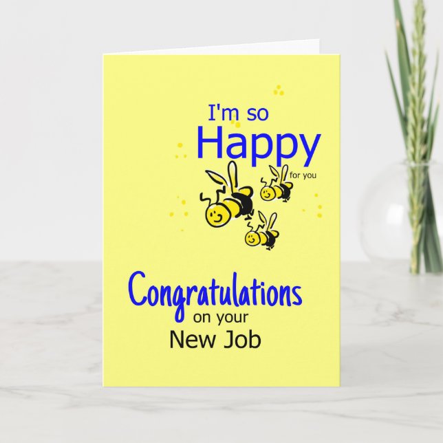 Congratulations on your New Job Card (Front)