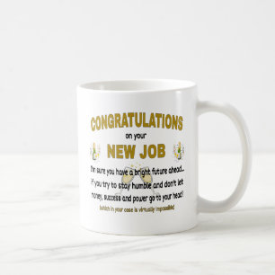 Congratulations On Your New Job. New Job Coffee Mug