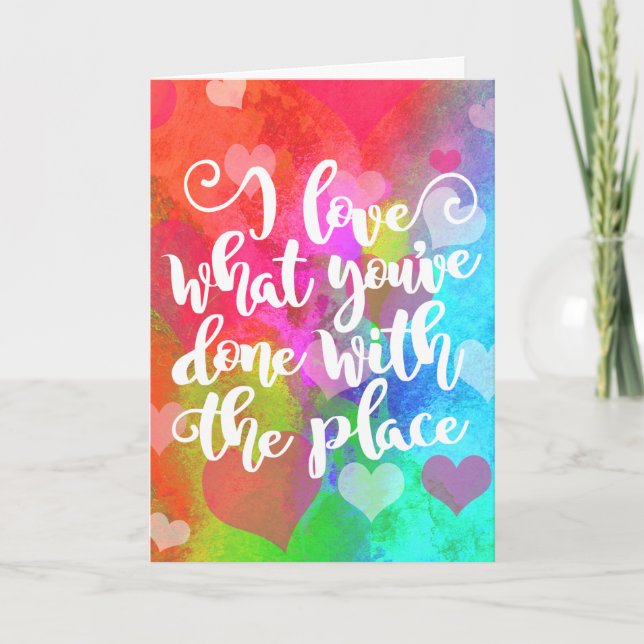 Congratulations on Your New Place Typography Card (Front)