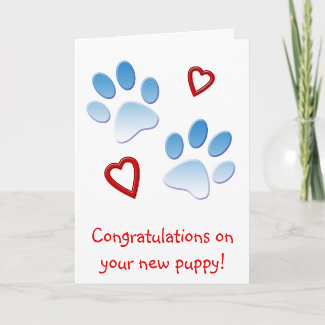 Congratulations on Your New Puppy Card (Front)