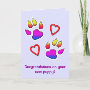 Congratulations on Your New Puppy Card