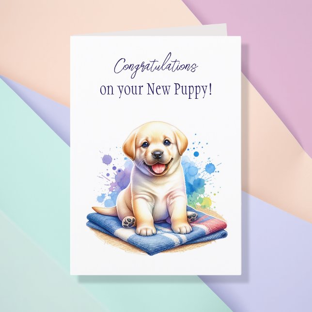 Congratulations on your New Puppy! Card (Creator Uploaded)