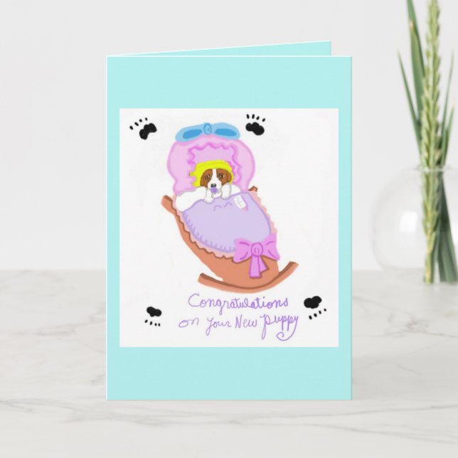 Congratulations On Your New Puppy Card (Front)