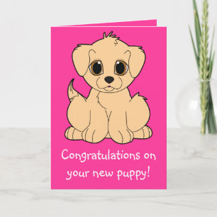 Congratulations on Your New Puppy Card