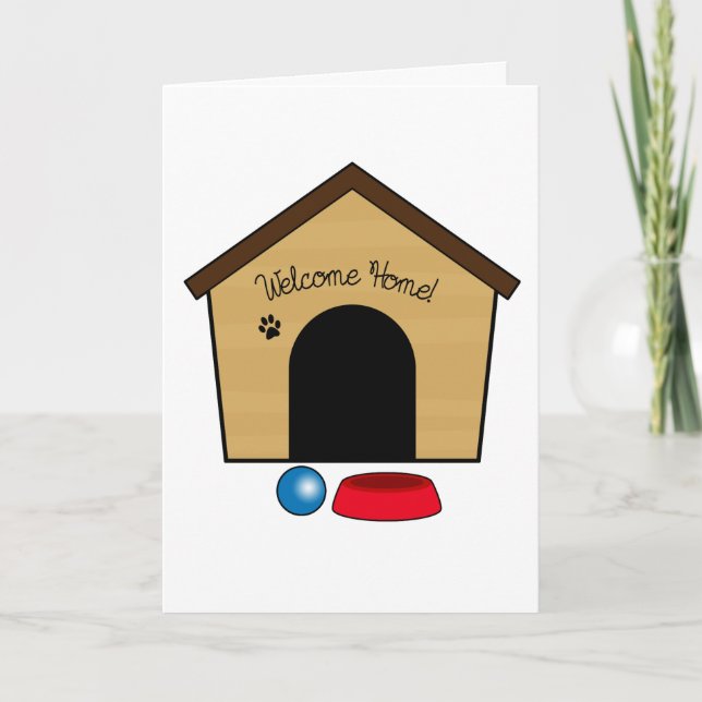 Congratulations on Your New Puppy with Dog House Card (Front)