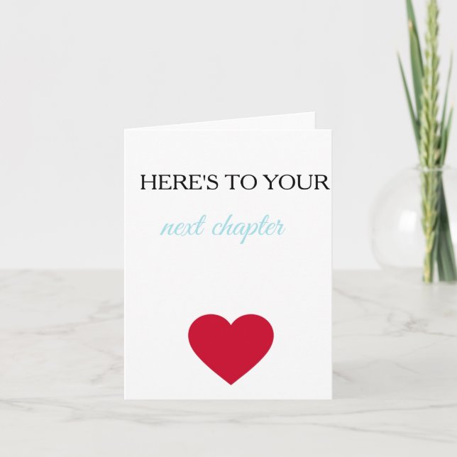 Congratulations on Your Next Chapter Card (Front)