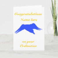 Congratulations on your Ordination, Add name front