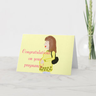 Congratulations on your pregnancy greeting card