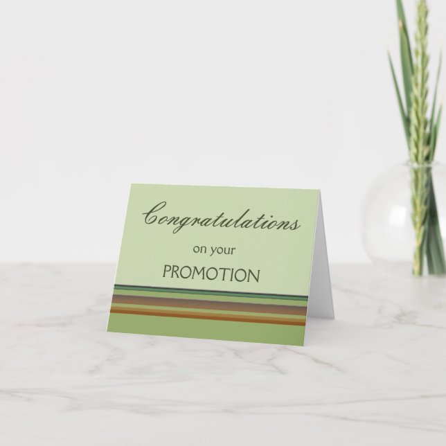 Congratulations on your Promotion Card (Front)