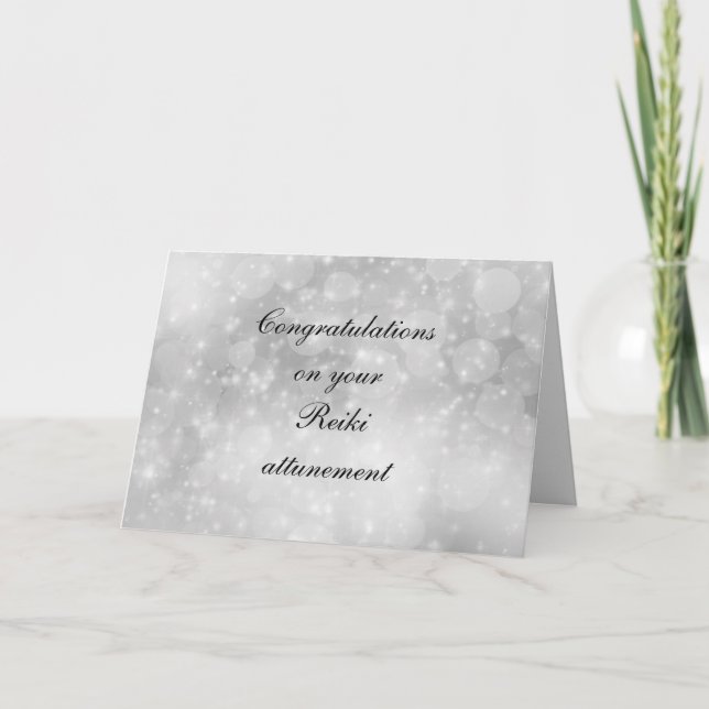 Congratulations on your Reiki attunement Card (Front)