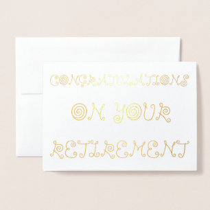 Congratulations on your Retirement Foil Card