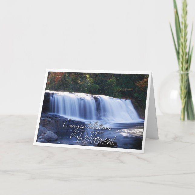Congratulations on Your Retirement- Waterfall Pic Card (Front)