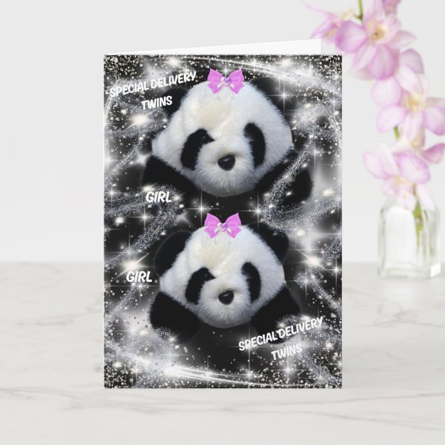 Congratulations On Your Special Delivery Twins Card (Orchid)
