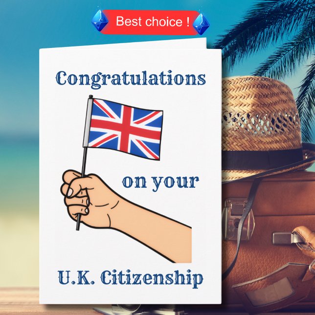Congratulations on your UK Citizenship Union Jack Card (Creator Uploaded)